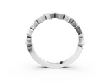 White gold Zigzag Chevron Band_38