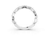 White gold Zigzag Diamond Pave Round Eternity Band with Prong Setting_38