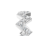 White gold Zigzag Diamond Pave Round Eternity Band with Prong Setting_40