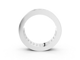 10K White Gold baguette eternity band with channel set
