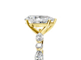 Yellow gold 0.5 Carat Pear Cut  Solitaire with Side Stones on a Pavé Band and Four-Prong Setting_17