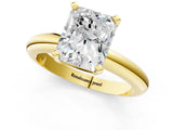 Yellow gold 0.5 Carat Radiant Cut  Solitaire Engagement Ring with Round Band and Four-Prong Setting_121