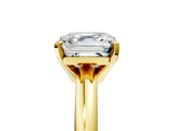 Yellow gold 2.5 Carat Asscher Cut  Solitaire Engagement Ring with Round Band and Four-Prong Setting_161