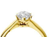 Yellow gold 2.5 Carat Marquise Cut  Solitaire Engagement Ring with Classic Band and Four-Prong Setting_16