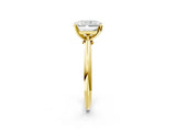 Yellow gold 3.5 Carat Radiant Cut  Solitaire Engagement Ring with Classic Band and Four-Prong Setting_14