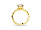Yellow gold 5 Carat Marquise Cut  Solitaire Engagement Ring with Round Band and Four-Prong Setting_123
