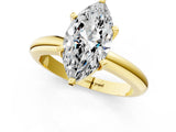 Yellow gold 6 Carat Marquise Cut  Solitaire Engagement Ring with Round Band and Four-Prong Setting_121