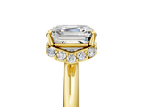 Yellow gold Asscher Brilliant Solitaire Engagement Ring with Six-Prong Setting and Classic Band_33