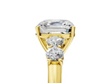 Yellow gold Asscher Cut Diamond Five-Stone Prong Set White Gold Ring_40