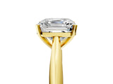 Yellow gold Asscher Cut Diamond Solitaire Engagement Ring with Cathedral Setting and Four-Prong Mount_80