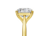 Yellow gold Asscher Cut Solitaire Diamond Ring with Six-Prong Setting and Classic Band_17