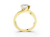 Yellow gold Asscher Solitaire Channel-Set Split Shank Ring with Tension Prong Setting_15