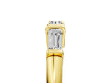 Yellow gold Baguette Diamond Channel Set White Gold Band_21