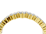 Yellow gold Baguette Diamond Full Eternity Ring with Prong Setting_20