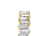 Yellow gold Baguette Diamond Full Eternity Ring with Prong Setting_21