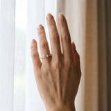 10K Yellow Gold Baguette Diamond Pavé Band with Bar Setting