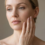 Yellow gold Baguette Diamond Pavé Band with Bar Setting_41
