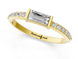 Yellow gold Baguette Diamond Pave Band with Bar Prong Setting_24