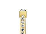 Yellow gold Baguette Diamond Pave Band with Bar Prong Setting_28