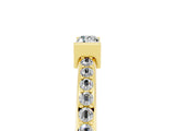 Yellow gold Baguette Moissanite Pavé Band with Bar Setting_11