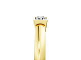 Yellow gold Baguette Solitaire Bar-Set Minimalist Band_8
