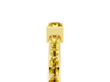 Yellow gold Baguette Yellow Sapphire Pavé Band with Bar Setting_23