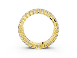 Yellow gold Baguette cut diamond Eternity Band with Shared Prong Setting_28