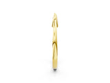 Yellow gold Bamboo-Inspired Plain Metal Band_40