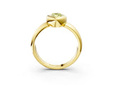 Yellow gold Bezel Set Fancy Yellow Marquise  Solitaire Ring with Wide Band_3