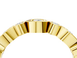 Yellow gold Bezel Set Mixed Shape Diamond Eternity Band_13