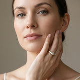Yellow gold Bezel Set Princess Diamond Split Shank Ring_4