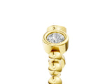 Yellow gold Bezel Set Round Diamond Beaded Band_14