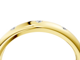 Yellow gold Bezel Set Round Diamond Comfort Fit Band_27