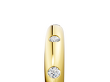 Yellow gold Bezel Set Round Diamond Comfort Fit Band_28