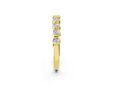 Yellow gold Bezel Set Round Diamond Eternity Band_10