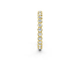 Yellow gold Bezel-Set Round Diamond Eternity Band_4