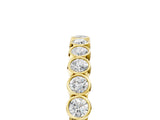 Yellow gold Bezel-Set Round Diamond Eternity Band_7