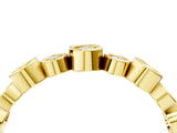 Yellow gold Bezel Set Round Diamond Half Eternity Band_11