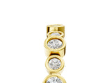Yellow gold Bezel Set Round Diamond Half Eternity Band_12