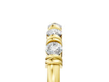 Yellow gold Bezel-Set Round Diamond Half-Eternity Band_9