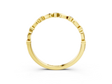 Yellow gold Bezel-Set Round Diamond Marquise Eternity Band_26