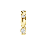 Yellow gold Bezel-Set Round Diamond Marquise Eternity Band_28