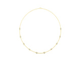 Yellow gold Bezel-Set Round Diamond Station Necklace_16