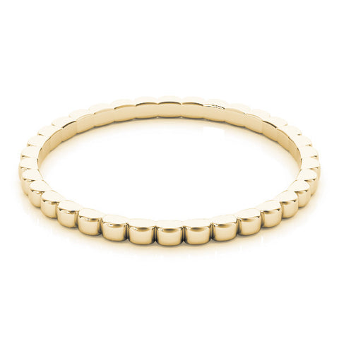 Yellow gold Bezel Set Round Stone Eternity Band 1