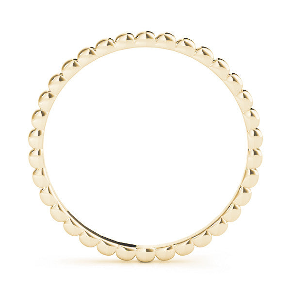 Yellow gold Bezel Set Round Stone Eternity Band 2