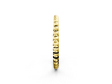 Yellow gold Bezel Set Round Stone Eternity Band_25