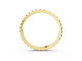 Yellow gold Bezel Set Round Stone Eternity Band_26