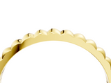 Yellow gold Bezel Set Round Stone Eternity Band_27