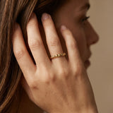 Yellow gold Bezel Set Round Stone Eternity Band_42