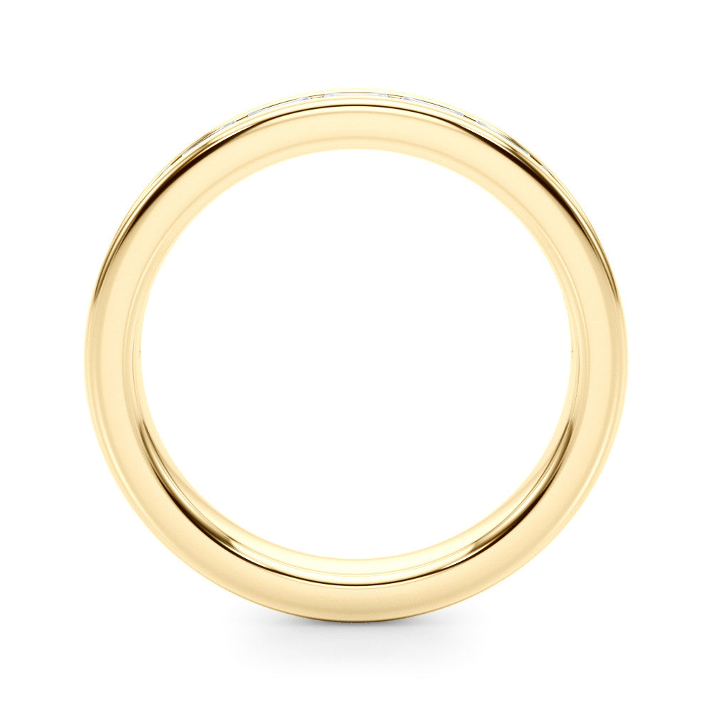 Yellow gold Channel-Set Baguette Diamond Eternity Band 1